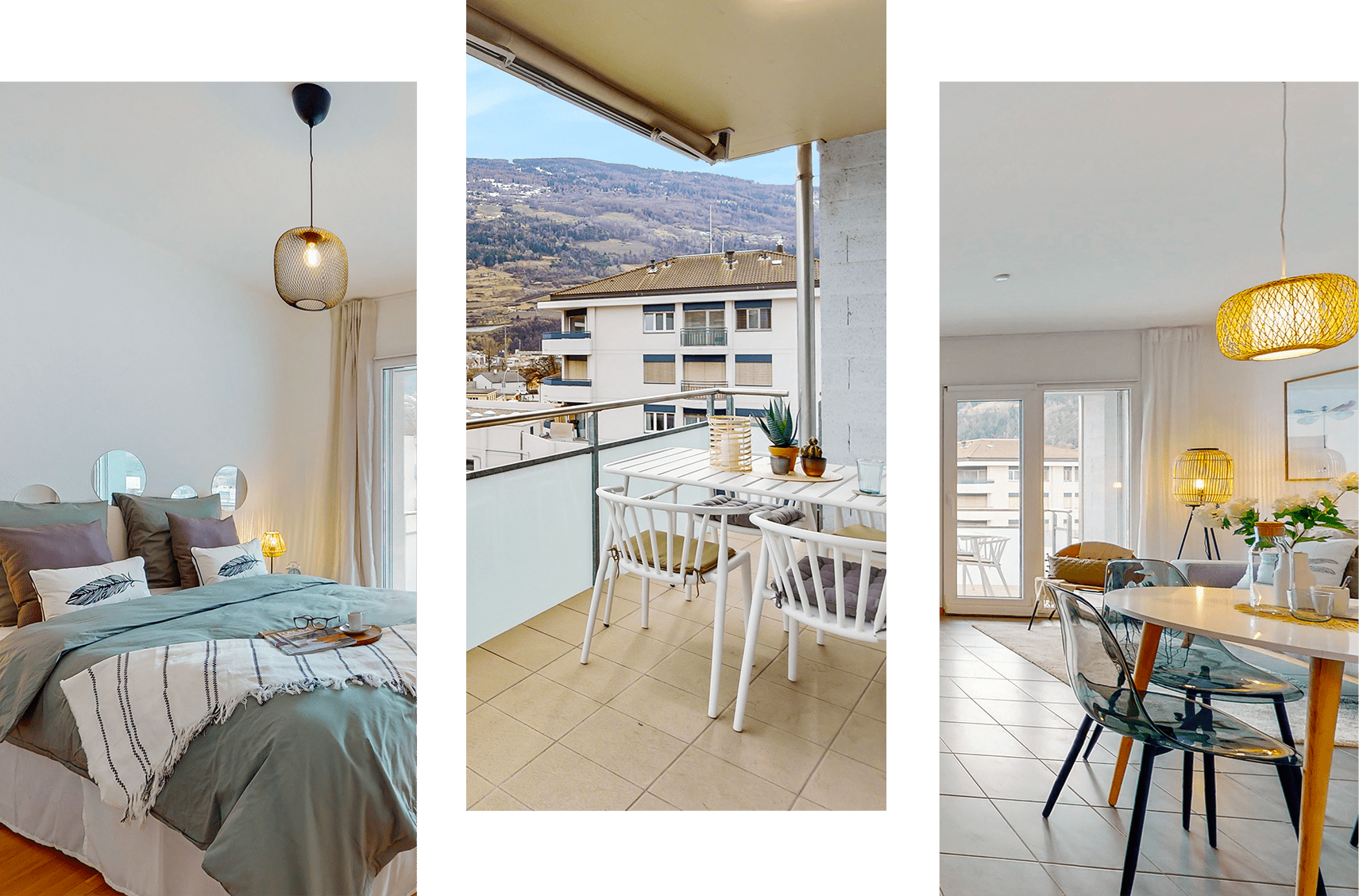 plusieurs photos d'intérieurs